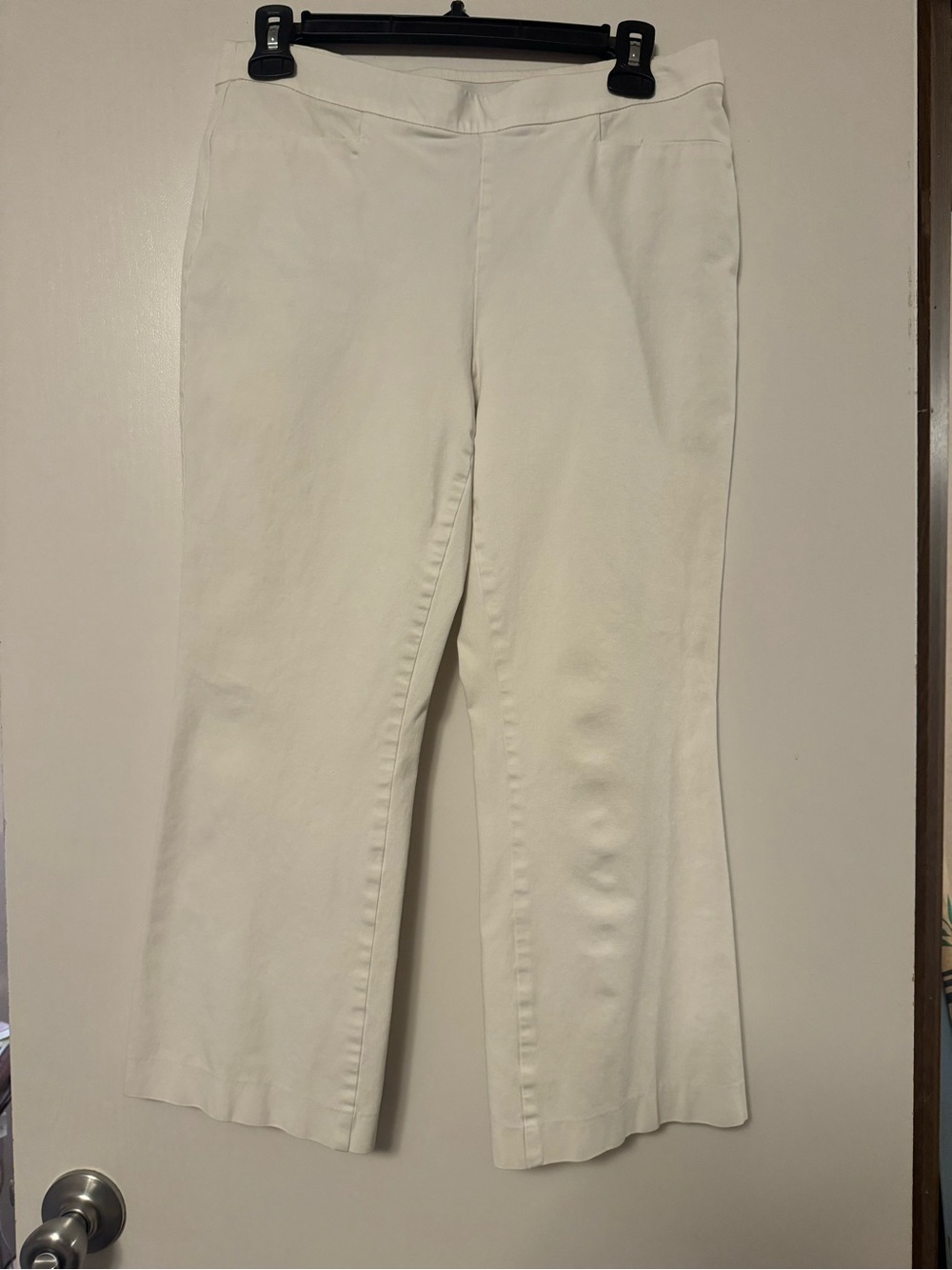 Investments White Cropped Flare Pants